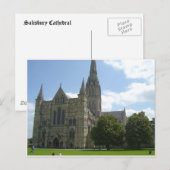 Kathedrale Salisbury Postkarte (Vorne/Hinten)