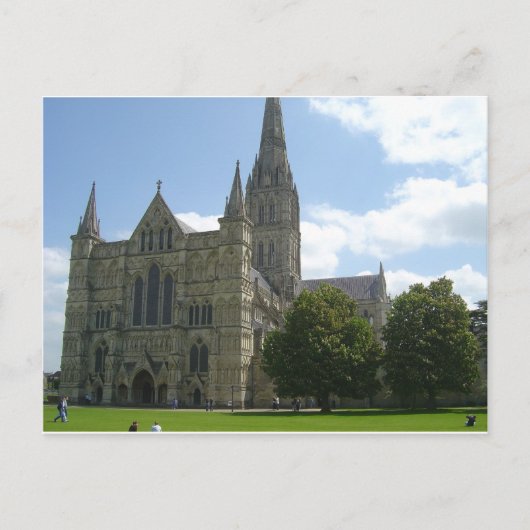 Kathedrale Salisbury Postkarte (Vorderseite)