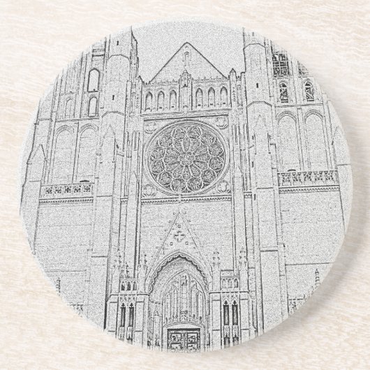 Kathedrale Sandstein Untersetzer (Vorne)