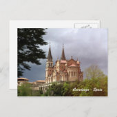 Kathedrale Santa Maria La Real de Covadonga Postkarte (Vorne/Hinten)