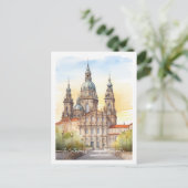 Kathedrale Santiago Spanien Berühmter Reiseort Postkarte (Stehend Vorderseite)