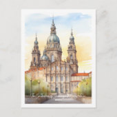 Kathedrale Santiago Spanien Berühmter Reiseort Postkarte (Vorderseite)
