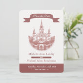 Kathedrale Save the Date Einladung (Stehend Vorderseite)