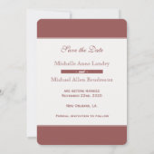 Kathedrale Save the Date Einladung (Rückseite)