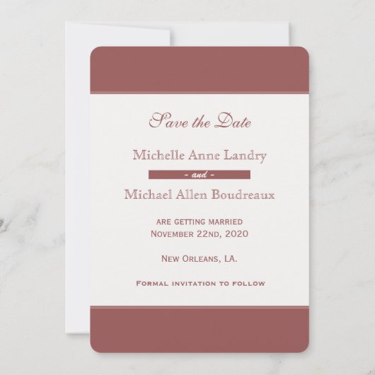 Kathedrale Save the Date Einladung (Rückseite)