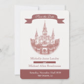 Kathedrale Save the Date Einladung (Vorderseite)