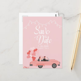 Kathedrale Save the Date Hochzeitskarte Postkarte