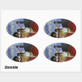 Kathedrale Serenade Ovaler Aufkleber (Blatt)