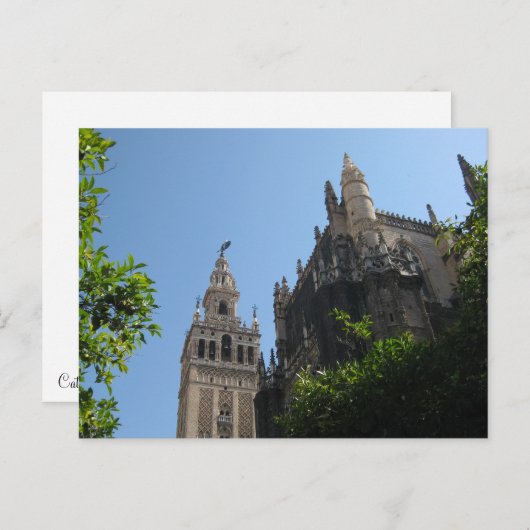 Kathedrale Sevilla Postkarte (Vorne/Hinten)