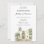 Kathedrale spanische Hochzeit Einladung (Vorderseite)