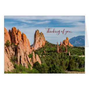 Kathedrale Spires Formationen Colorado Denkkarte