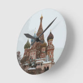 Kathedrale St. Basil_eng Runde Wanduhr (Winkel)