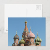 Kathedrale St. Basil Postkarte (Vorne/Hinten)
