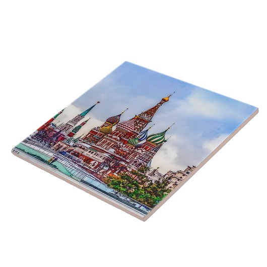 Kathedrale St. Basil. Russland. Fliese (Seite)