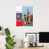 Kathedrale St. Basil. Russland Poster (Heimbüro)