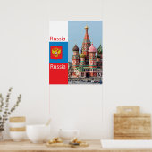 Kathedrale St. Basil. Russland Poster (Küche)