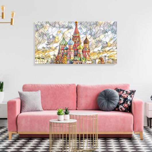 Kathedrale St. Basil von Mirsat Karabel Leinwanddruck (Insitu (Wohnzimmer))