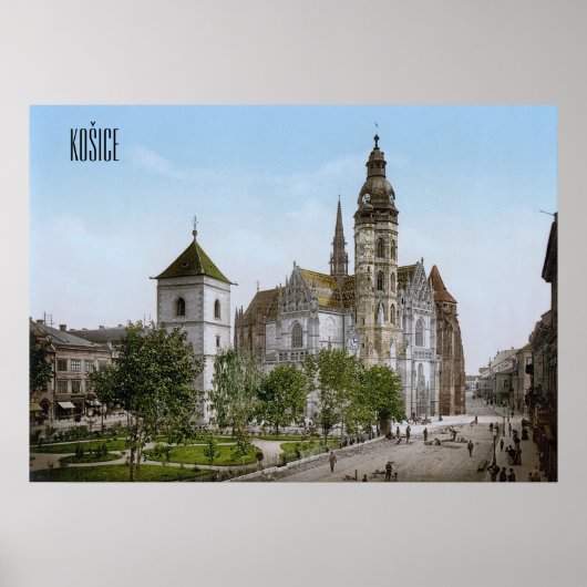 Kathedrale St. Elisabeth in Košice Poster (Vorne)