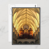 Kathedrale St. Joseph - Chor Loft / Orgelpfeifen Postkarte (Vorne/Hinten)