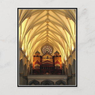 Kathedrale St. Joseph - Chor Loft / Orgelpfeifen Postkarte
