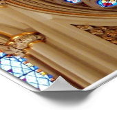 Kathedrale St. Joseph - Glasfenster Poster (Ecke)