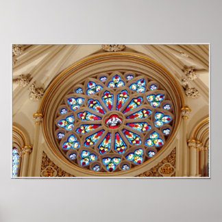 Kathedrale St. Joseph - Glasfenster Poster