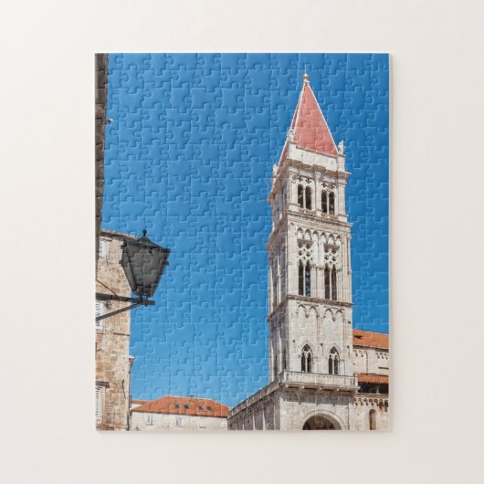 Kathedrale St. Lorenzo - Turm in Trogir - Kroatien Puzzle (Vertikal)
