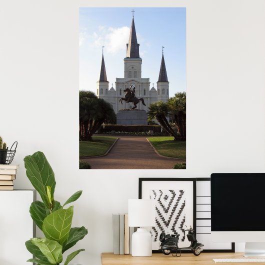 Kathedrale St. Louis, New Orleans Poster (Heimbüro)
