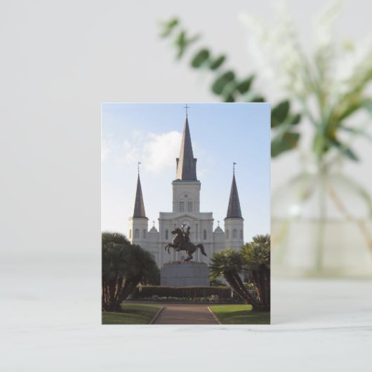 Kathedrale St. Louis, New Orleans - Postkarte (Stehend Vorderseite)