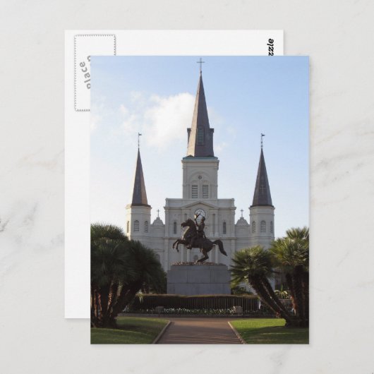Kathedrale St. Louis, New Orleans - Postkarte (Vorne/Hinten)