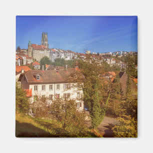 Kathedrale St. Nikolaus in Freiburg, Schweiz Magnet