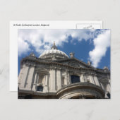 Kathedrale st pauls postkarte (Vorne/Hinten)