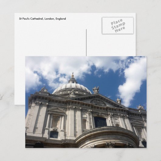 Kathedrale st pauls postkarte (Vorne/Hinten)