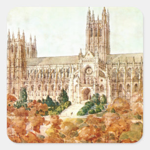 Kathedrale St. Peter und St. Paul Quadratischer Aufkleber
