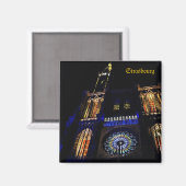Kathedrale Straßburg, Frankreich Magnet (Vorderseite/Rückseite)