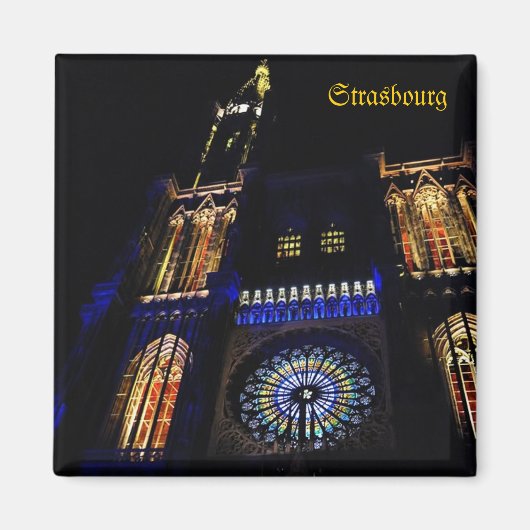 Kathedrale Straßburg, Frankreich Magnet (Vorne)