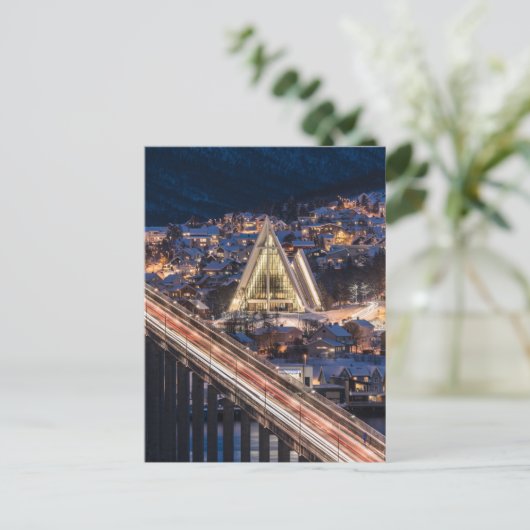 Kathedrale Tromso Postkarte (Stehend Vorderseite)