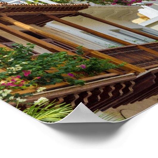 Kathedrale und Balkone Poster (Ecke)