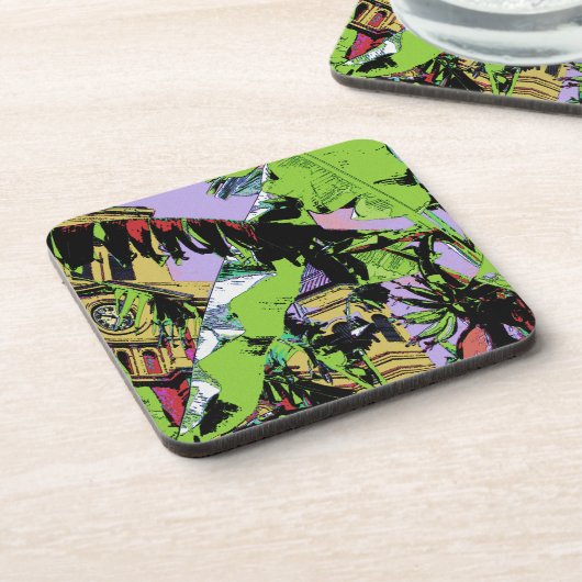 Kathedrale und Bananenstauden Untersetzer (Linke Seite)