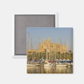 Kathedrale und Hafen, Palma, Mallorca, Spanien 2 Magnet (Vorderseite/Rückseite)