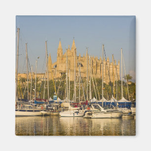 Kathedrale und Hafen, Palma, Mallorca, Spanien 2 Magnet
