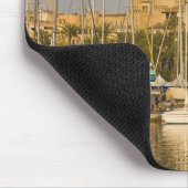 Kathedrale und Jachthafen, Palma, Mallorca, Spanie Mousepad (Ecke)