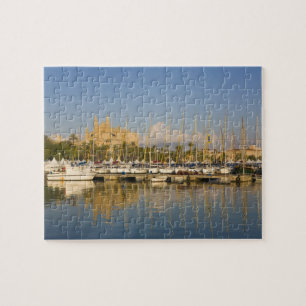 Kathedrale und Marina, Palma, Mallorca, Spanien Puzzle