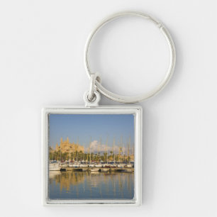Kathedrale und Marina, Palma, Mallorca, Spanien Schlüsselanhänger