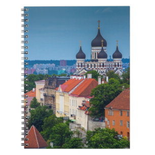 Kathedrale und Stadtbild  Estland Notizblock