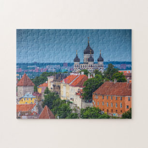 Kathedrale und Stadtbild Estland Puzzle