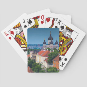 Kathedrale und Stadtbild  Estland Spielkarten