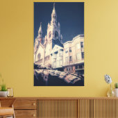 Kathedrale und Stadtbild Leinwanddruck (Insitu (Wohnzimmer))