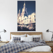 Kathedrale und Stadtbild Leinwanddruck (Insitu (Schlafzimmer))