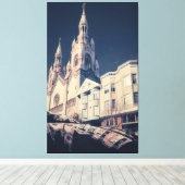 Kathedrale und Stadtbild Leinwanddruck (Insitu (Holzboden))